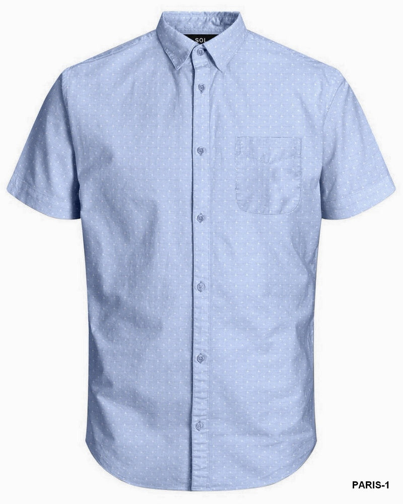 SOL MENS S/S SHIRTS DARK BLUE