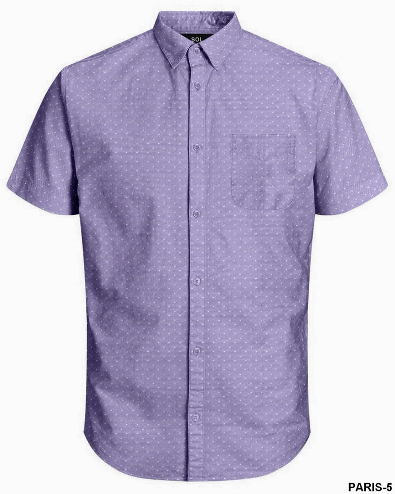 SOL MENS S/S SHIRTS PURPLE