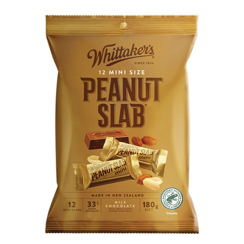 Whittakers Mini Size Peanut Slab 180g(12x15g)