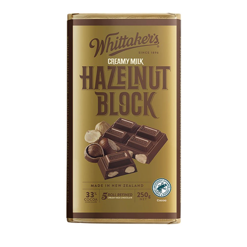 Whittakers Hazelnut Blocks 250g