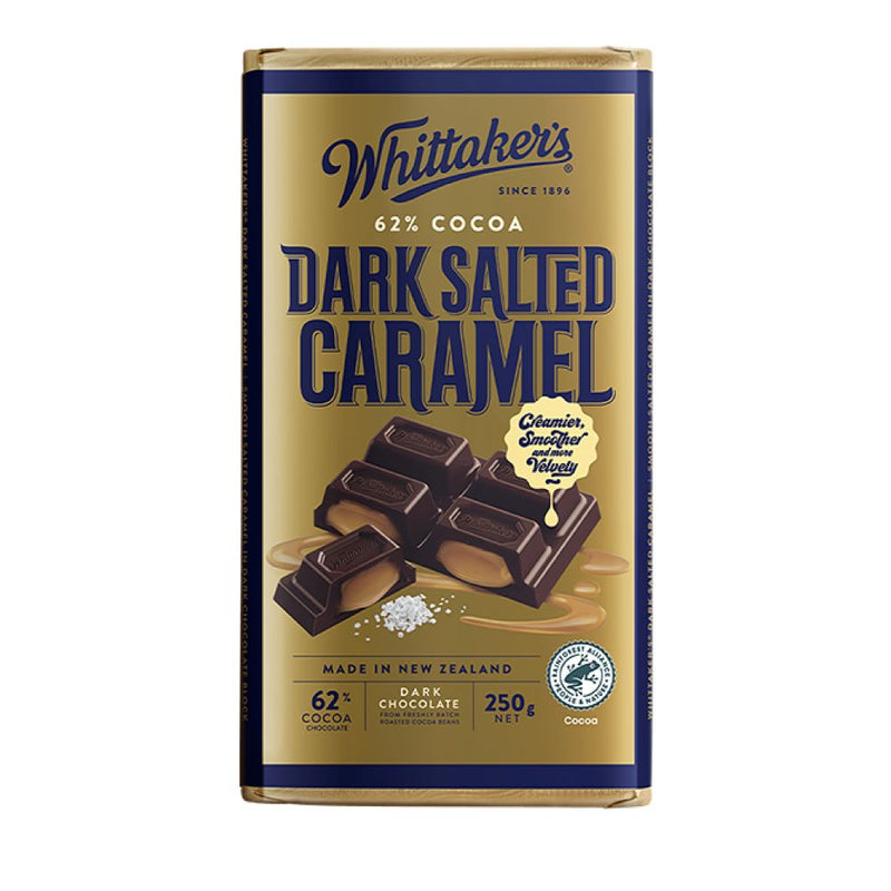 Whittakers Dark Salted Caramel Block 250gm