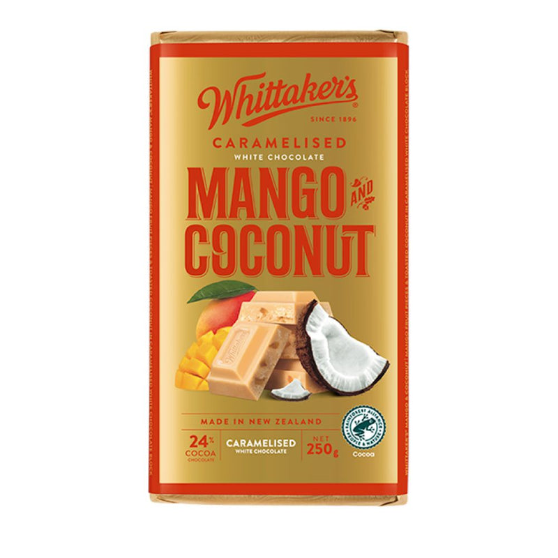 Whittakers Mango & Coconut Block 250g
