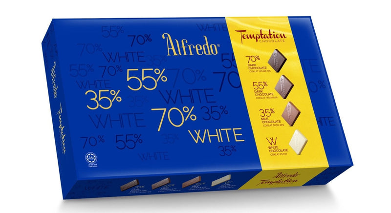 ALFREDO TEMPTATION 70%, 55%,35% & WHITE 160G