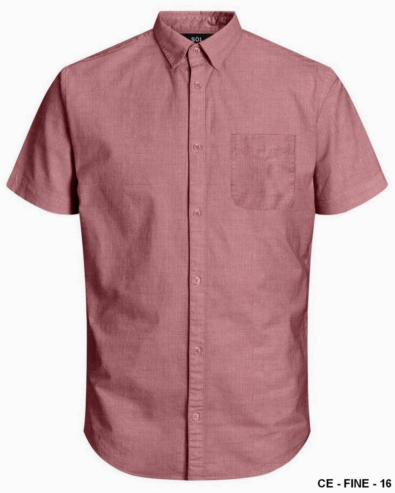 SOL MENS S/S SHIRTS MAROON