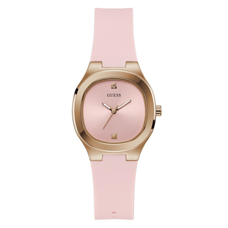 GUESS LADIES PINK ROSE GOLD