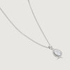 BUCKLEY CLEAR OVAL HALO PENDANT