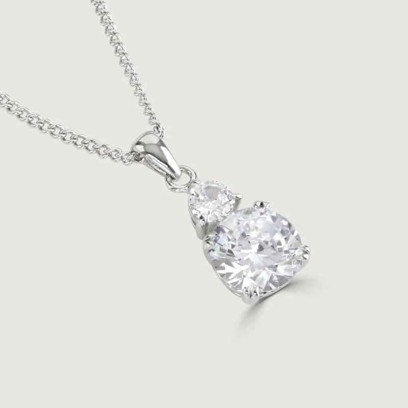 BUCKLEY CLEAR ROUND DOUBLE DROP PANDENT