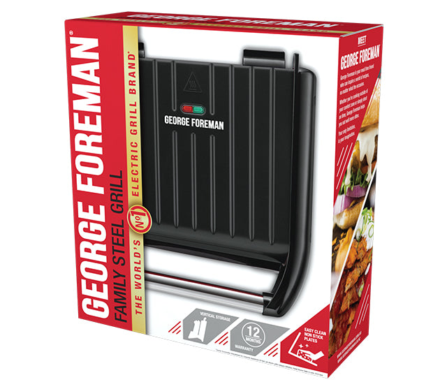 GEORGE FOREMAN FAMILY STEEL GRILL