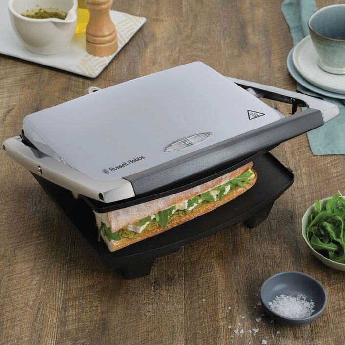 Russell Hobbs Sandwich Press Brushed Stainless Steel RHSP801