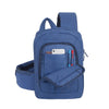 Rivacase Blue Laptop Canvas Sling Backpack 13.3"