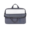 Rivacase Grey Laptop Canvas Shoulder Bag 15.6"