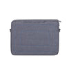 Rivacase Grey Laptop Canvas Shoulder Bag 15.6"
