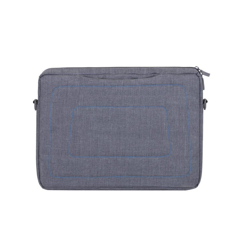 Rivacase Grey Laptop Canvas Shoulder Bag 15.6"