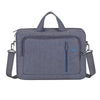 Rivacase Grey Laptop Canvas Shoulder Bag 15.6"