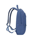 Rivacase Blue Laptop Canvas Backpack 15.6"