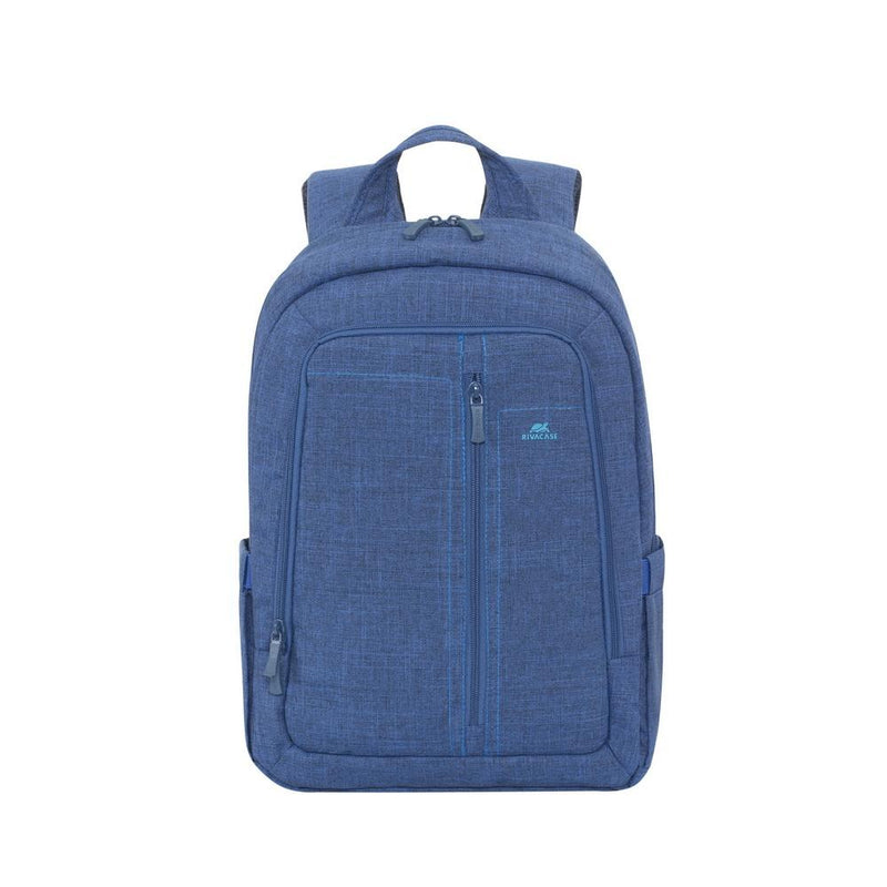 Rivacase Blue Laptop Canvas Backpack 15.6"