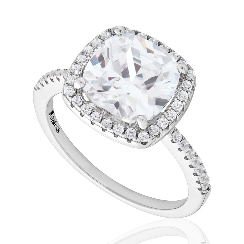 Buckley 925 STG Cushion Solitaire Ring