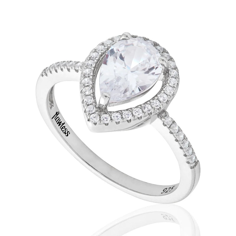 Buckley 925 STG Sparkle Pear Solitaire Ring