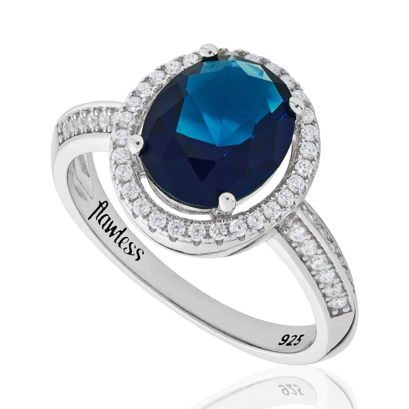 Buckley 925 STG Sapphire Sparkle Oval Ring