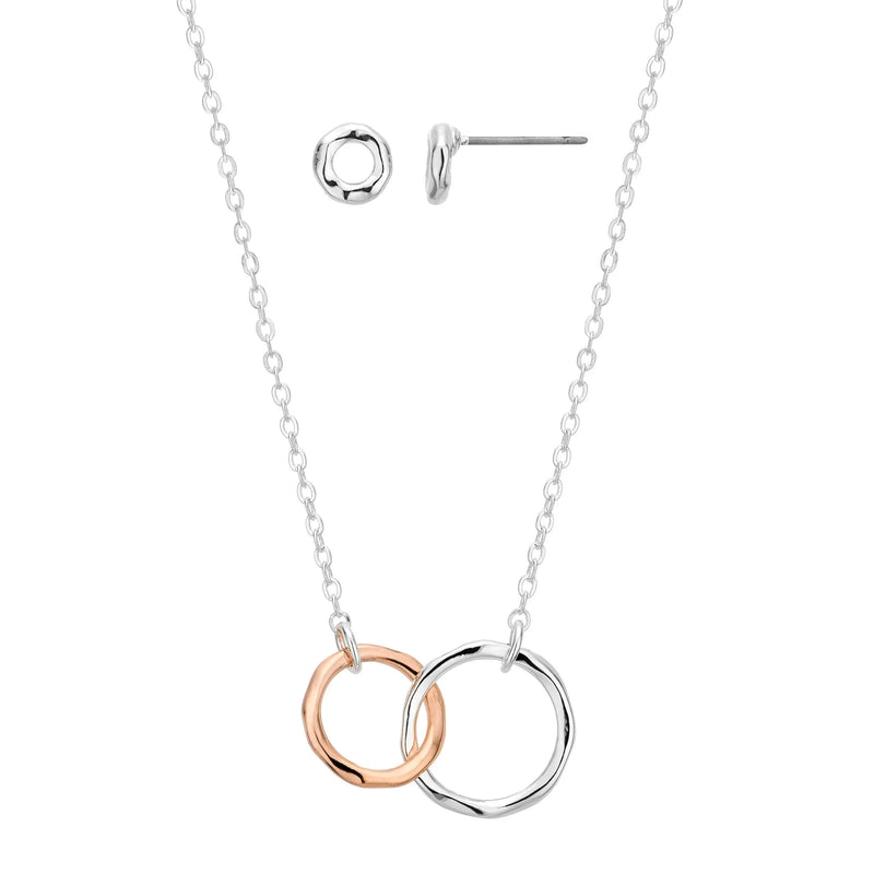 Buckley Entwined Rings Earring And Pendant Set