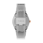Timex Q 36mm Silver Dial Gold Stainless Steel Watch