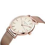 Rosefield Rose Gold Tribeca Mesh Ladies Watch